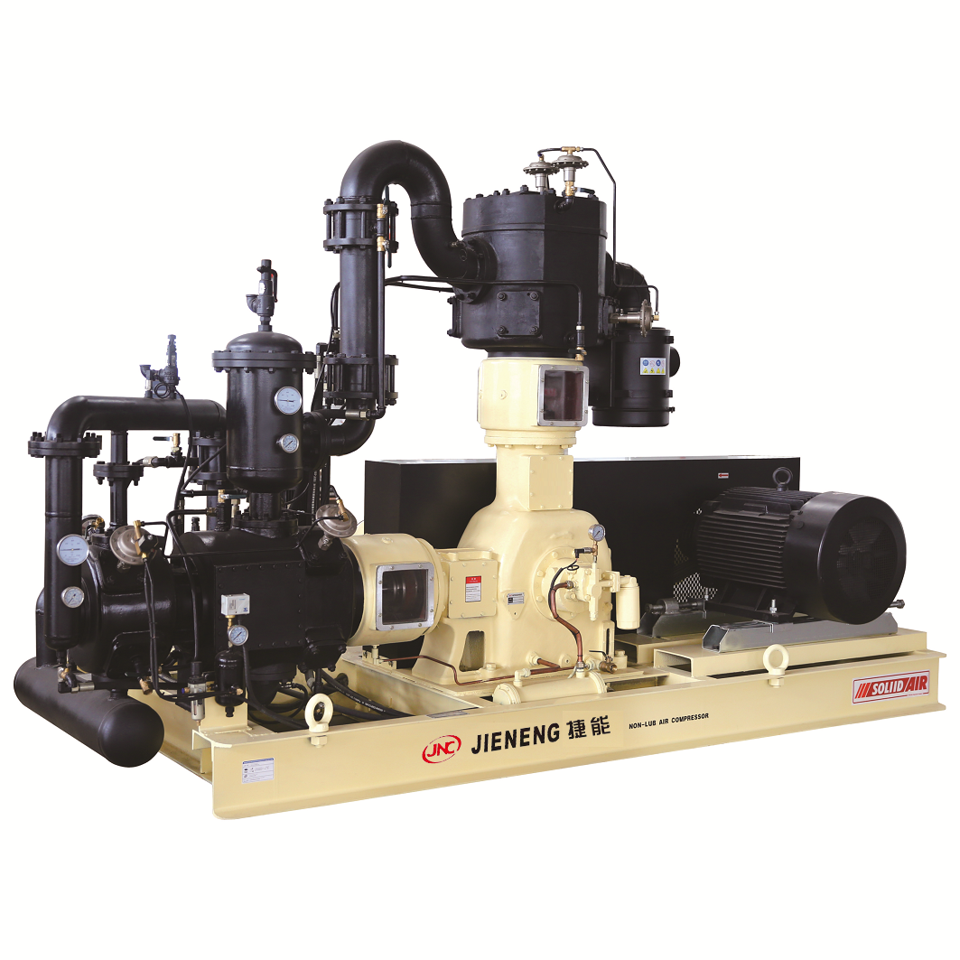 40bar水冷L型無油活塞式中高壓空壓機